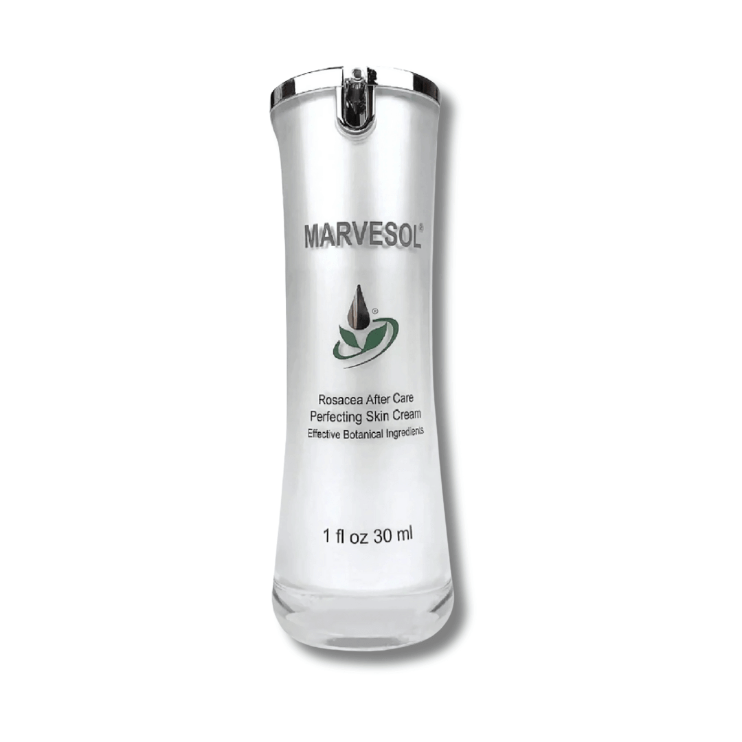Marvesol rosacea after care cream bottle best moisturizer for rosacea with botanical ingredients